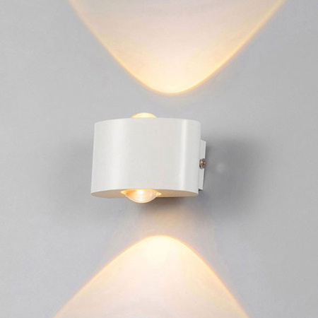 Уличные настенные светильники — Светильник настенный AM Group AM307-2X1 W WH 4000K купить в 