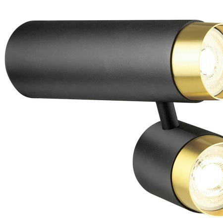 Споты — Спот Lumien Hall Саурис LH8020/2C-BK-GD купить в 