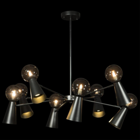 Люстры на штанге — Люстра на штанге LOFT IT 10046/8 Black купить в 