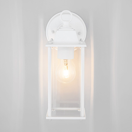 Уличные настенные светильники — Светильник настенный Elektrostandard 1008D BRICK белый купить в 