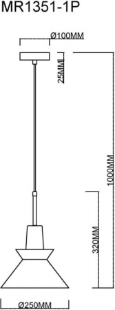 Подвесные светильники — Подвесной светильник MyFar MR1351-1P купить в  Подвесные светильники — Подвесной светильник MyFar MR1351-1P купить в