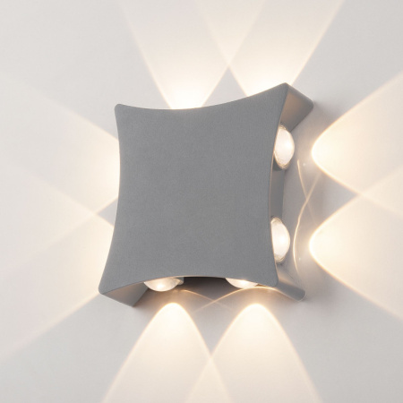 Уличные настенные светильники — Светильник настенный Elektrostandard 1631 TECHNO LED Серый купить в 