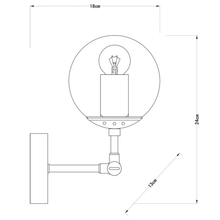 Настенные бра — Бра ARTE Lamp A1664AP-1BK купить в  Настенные бра — Бра ARTE Lamp A1664AP-1BK купить в