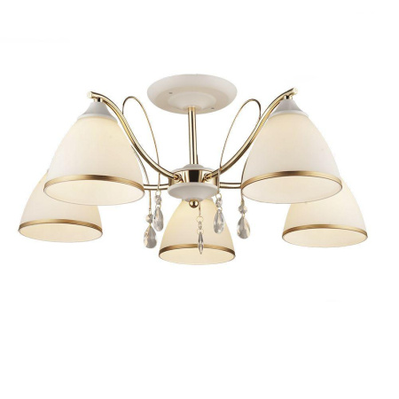 Люстры на штанге — Потолочная люстра Seven Fires Dzintars WD3523/5C-WT-FGD-WT купить в 