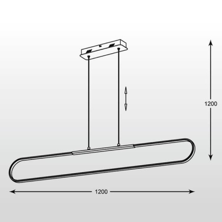 Подвесные светильники — Подвесной светодиодный светильник Zumaline Pista L99833-1 купить в 