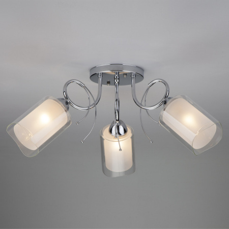 Люстры накладные — Накладная люстра Eurosvet 30122/3 хром купить в 