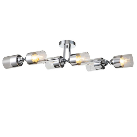 Люстры на штанге — Потолочная люстра Escada Bungarus 1110/6P Chrome купить в  Люстры на штанге — Потолочная люстра Escada Bungarus 1110/6P Chrome купить в