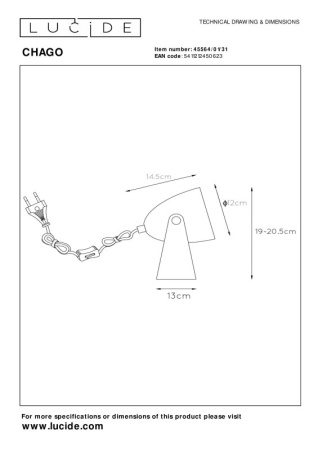 Детские настольные лампы — Детская настольная лампа LUCIDE 45564/01/31 купить в 