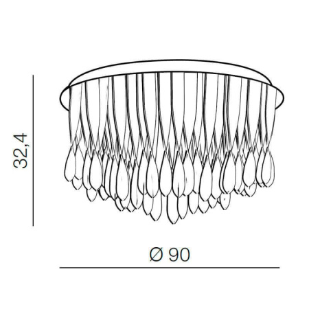 Потолочные люстры — Потолочная люстра Azzardo Jewel 90 AZ1661 купить в 
