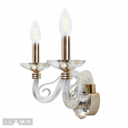 Настенные бра — Бра iLamp W2328-2 GD купить в 