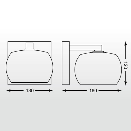 Потолочные светильники — Бра Zumaline Vista W0076-01B-B5GQ купить в 
