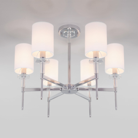 Люстры на штанге — Люстра на штанге Eurosvet 60132/6 хром купить в 