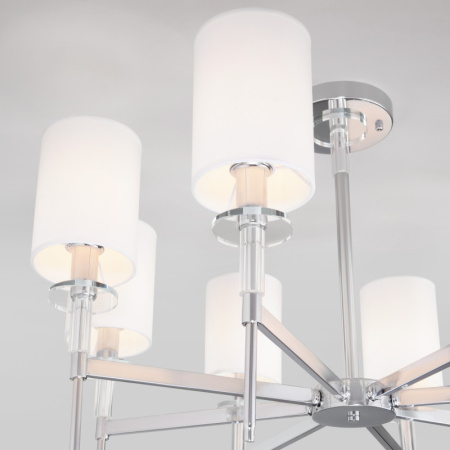 Люстры на штанге — Люстра на штанге Eurosvet 60132/8 хром купить в 