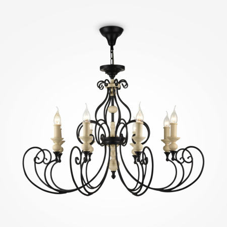 Люстры подвесные — Подвесная люстра Maytoni H631-PL-08-B купить в 