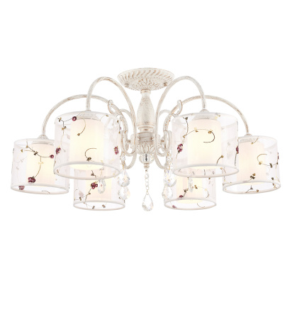 Потолочные люстры — 3575/6 белый с золотом купить в 