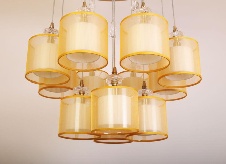 Люстры подвесные — Подвесная люстра Abrasax Paula PL.5301-(8+4)+5BRshade купить в 