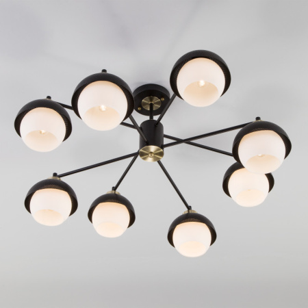 Люстры на штанге — Люстра на штанге Eurosvet 70106/8 черный купить в 