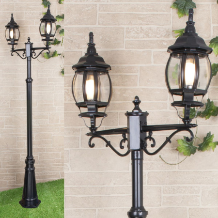 Высокие уличные фонари — Садово-парковый светильник Elektrostandard NLG99HL004 черный купить в 