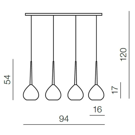 Подвесные светильники — Подвесной светильник Azzardo Aga 4 AZ1067 купить в 