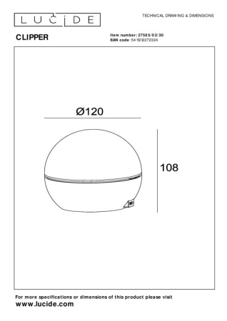 Настольные лампы — Настольная лампа LUCIDE 27505/02/30 купить в 
