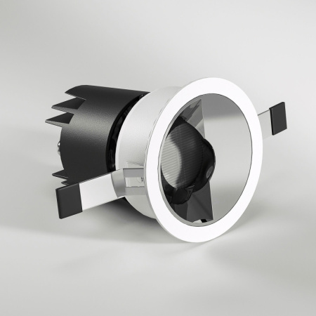 Встраиваемые точечные светильники — Встраиваемый светильник Elektrostandard 25090/LED 10W 4000K белый/хром купить в 