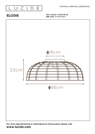 Накладные светильники — Накладной светильник LUCIDE 45149/56/30 купить в 