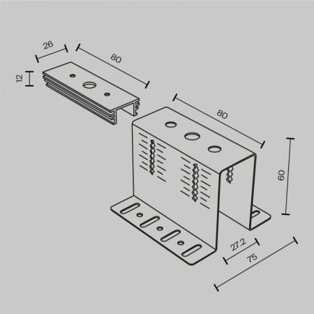 Крепежные элементы — Крепеж Maytoni Technical TRA034HCB купить в 