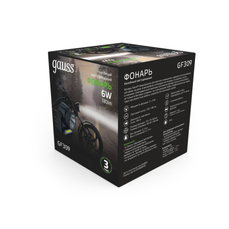 Фонари — Фонарь Gauss GF309 купить в 