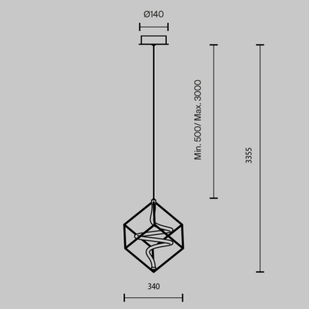 Подвесные светильники — Подвесной светильник Maytoni MOD345PL-L11BS3K купить в 