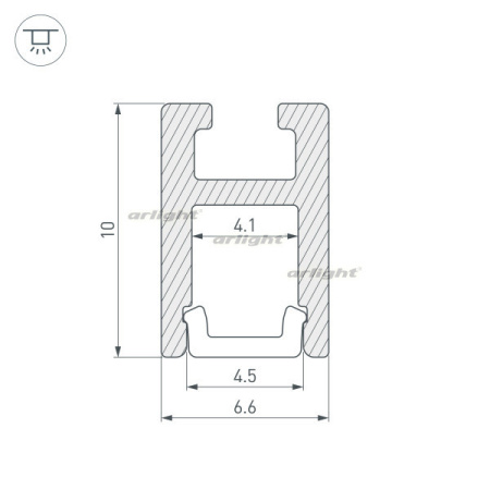 Профили для светодиодных лент — Профиль Arlight 036384 купить в  Профили для светодиодных лент — Профиль Arlight 036384 купить в