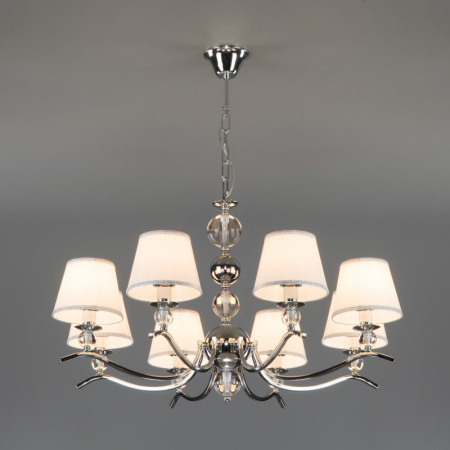 Люстры подвесные — Подвесная люстра Eurosvet 60097/8 хром купить в 