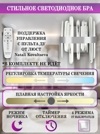 Настенные бра — Бра Natali Kovaltseva LED LAMPS 81117/1W купить в  Настенные бра — Бра Natali Kovaltseva LED LAMPS 81117/1W купить в
