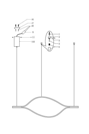 Подвесные светильники — Подвесной светодиодный светильник Imperium Loft Tape Light 149481-49 купить в 