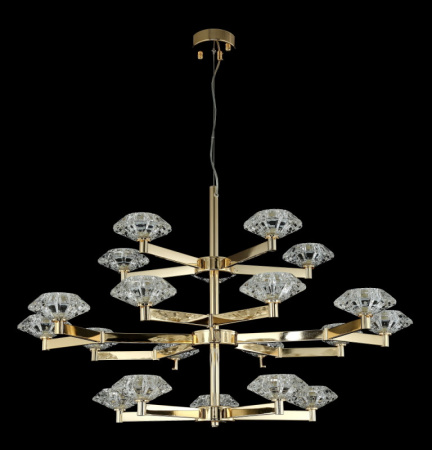 Люстры подвесные — Подвесная люстра Crystal Lux REBECA SP5+10+5 GOLD купить в 