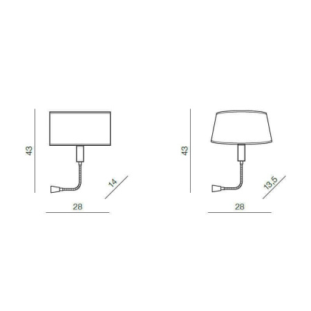 Потолочные светильники — Бра Azzardo Amadeo lambody LED AZ2418 купить в 