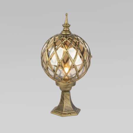 Низкие уличные фонари — Садово-парковый светильник Elektrostandard Sirius S черное золото купить в 