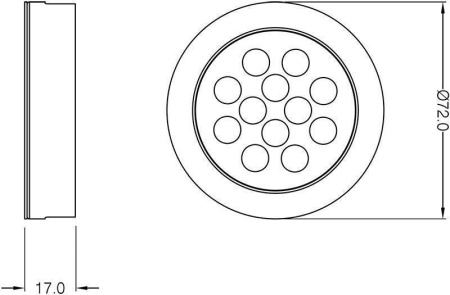 Накладные светильники — Потолочный светодиодный светильник Deko-Light Baham II 687134 купить в 