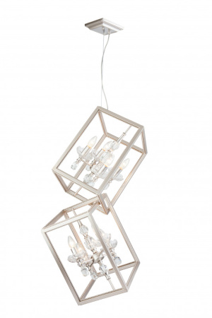 Люстры подвесные — Подвесная люстра Lucia Tucci INESSA 3850.8 silver купить в 