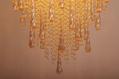 Люстры подвесные — Подвесная люстра Abrasax Greta L.7101-6AMBER купить в 