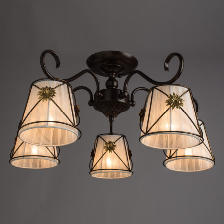 Люстры накладные — Накладная люстра ARTE Lamp A5495PL-5BR купить в  Люстры накладные — Накладная люстра ARTE Lamp A5495PL-5BR купить в