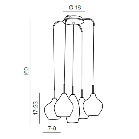 Подвесные светильники — Подвесной светильник Azzardo Amber milano AZ0722 купить в 