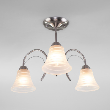 Люстры на штанге — Люстра на штанге Eurosvet 30173/3 сатин-никель купить в 