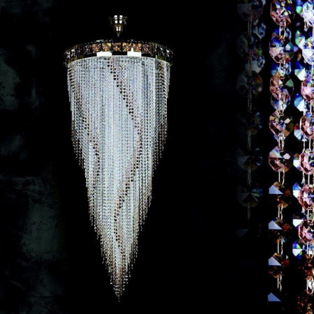 Люстры каскадные — Каскадная люстра Artglass Flame 700x1600 CE купить в 