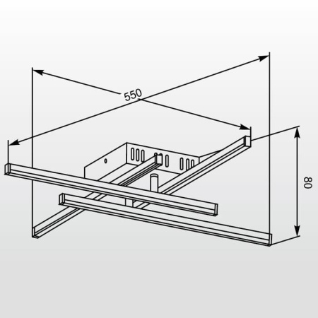 Потолочные люстры — Потолочная светодиодная люстра Zumaline Mauro HP1419-C4 купить в 