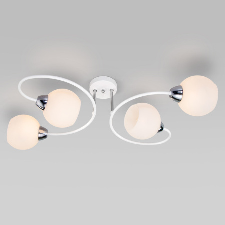 Люстры на штанге — Люстра на штанге Eurosvet 30136/4 белый купить в 