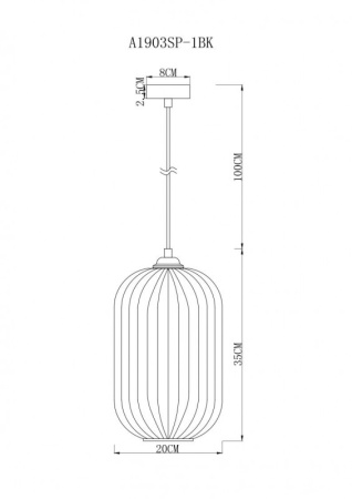 Подвесные светильники — Подвесной светильник ARTE Lamp A1903SP-1BK купить в  Подвесные светильники — Подвесной светильник ARTE Lamp A1903SP-1BK купить в