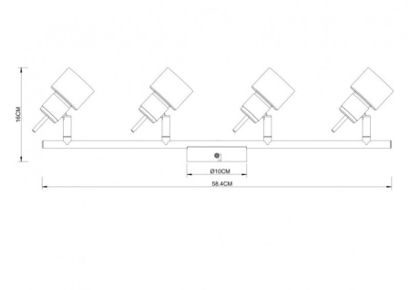 Споты — Спот ARTE Lamp A1906PL-4WH купить в 