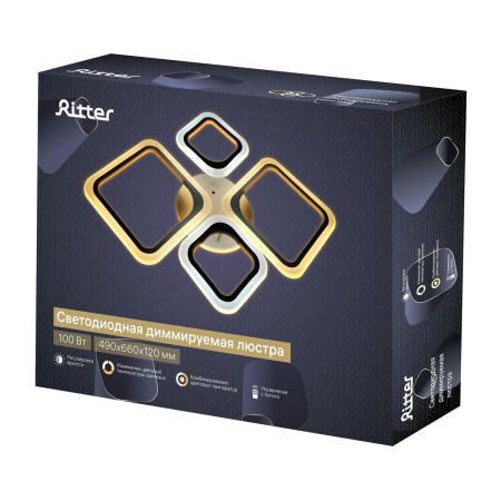 Потолочные люстры — Потолочная светодиодная люстра Ritter Palermo 52017 7 купить в 