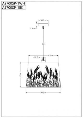 Люстры подвесные — Подвесная люстра ARTE Lamp A2700SP-1WH купить в  Люстры подвесные — Подвесная люстра ARTE Lamp A2700SP-1WH купить в