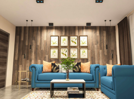 Накладные точечные светильники — Накладной светильник Denkirs DK3085-BK+CY купить в 